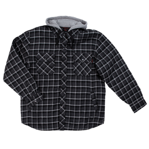 Fooler Front Quilt Lined Flannel Hooded Shirt