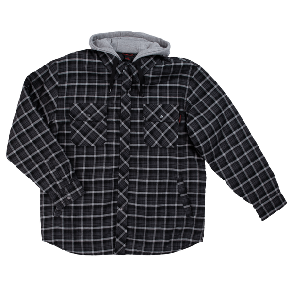 Fooler Front Quilt Lined Flannel Hooded Shirt
