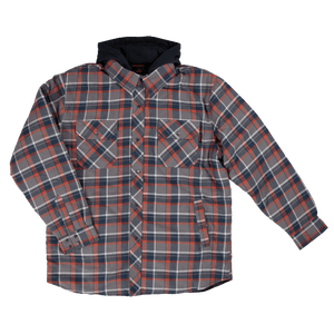 Fooler Front Quilt Lined Flannel Hooded Shirt