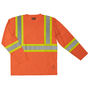 TOUGH DUCK L/S SAFETY T-SHIRT W/ ARMBAND