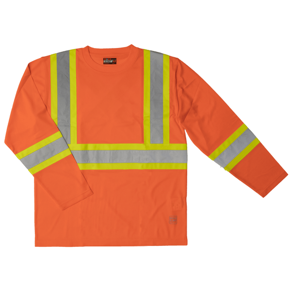 TOUGH DUCK L/S SAFETY T-SHIRT W/ ARMBAND