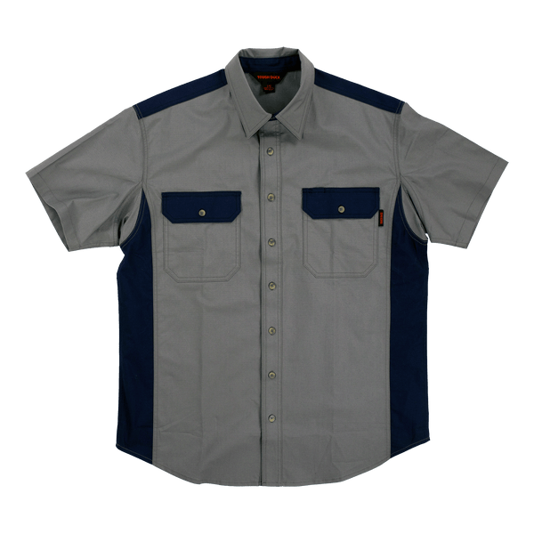 TOUGH DUCK S/S STRETCH RIPSTOP COLOR BLOCK SHIRT