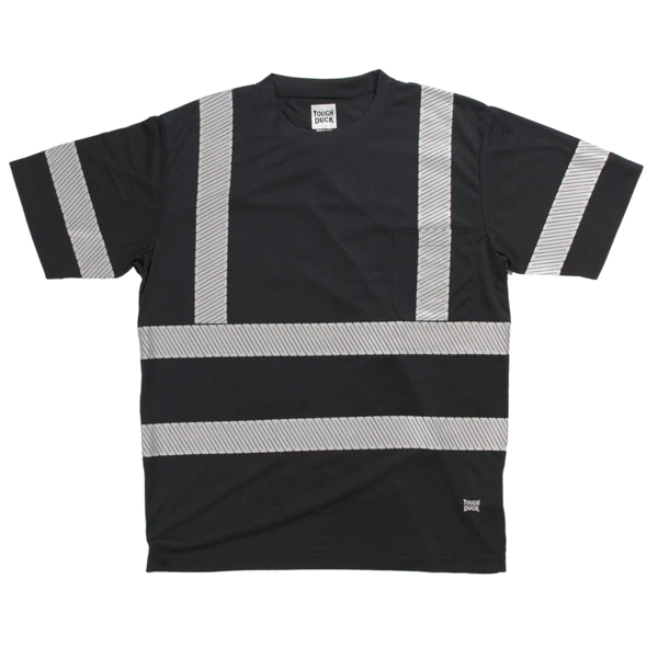 TOUGH DUCK S/S SAFETY T-SHIRT W/ SEGMENTED STRIPES