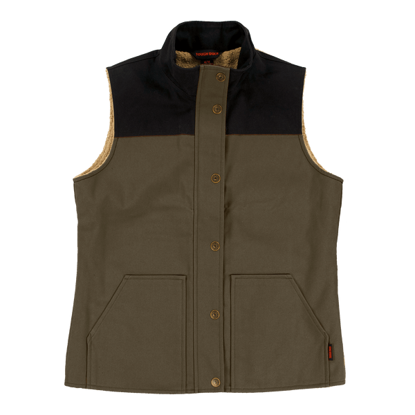 TOUGH DUCK WOMEN'S DUCK SHERPA LINED VEST