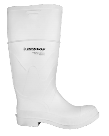 White PVC Steel Toe