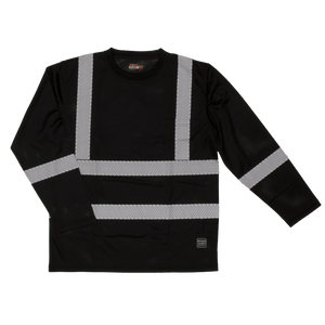 Tough Duck Long Sleeved Safety T-Shirt (segmented reflective stripes)
