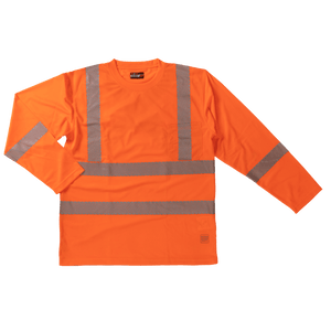Tough Duck Long Sleeved Safety T-Shirt (segmented reflective stripes)