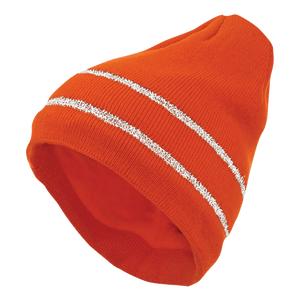 Tough Duck Acrylic Knit Cap with Reflective Stripe